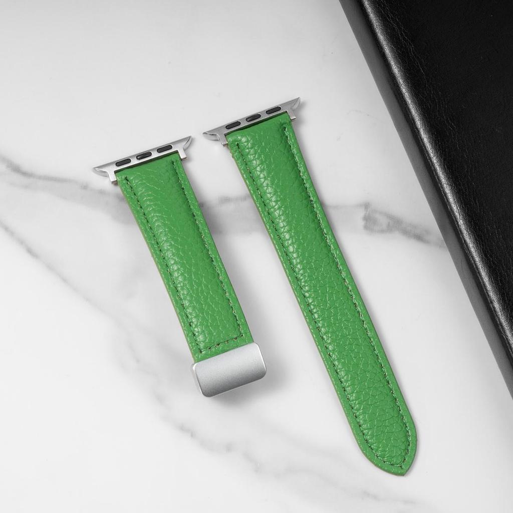 Magnetic Leather Strap for Apple Watch 10 Band 46mm 42mm 44mm 45mm 49mm 40 41mm Bracelet Correa iWatch Series Ultra 5 6 Se 7 8 9