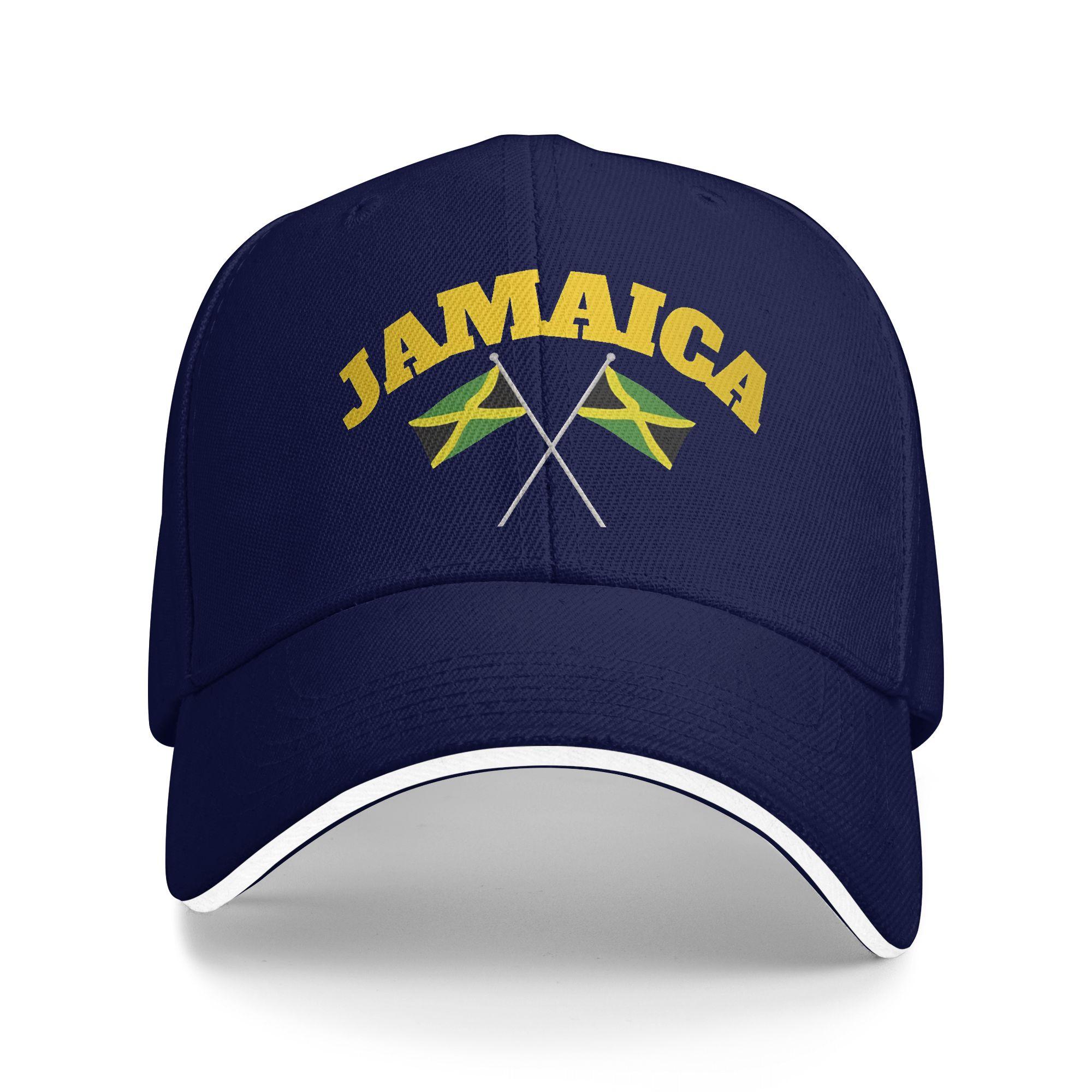 

Spring Casual Baseball Cap Jamaica Flag Running Hippie Trucker Hat For Couple Women High Quality Fashion Snapback Cap As Picture темно-синього кольору