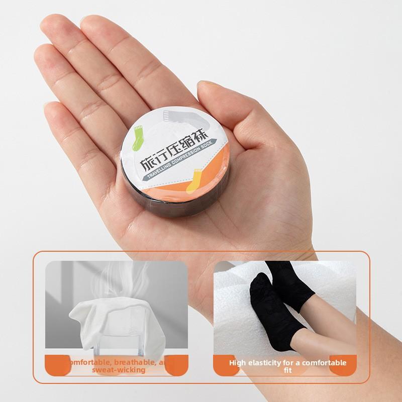 

Одноразовые носки для мужчин и женщин, Компрессионные дорожные носки до середины икры из хлопка, не требующие стирки, Летние дышащие тонкие носки чёрный