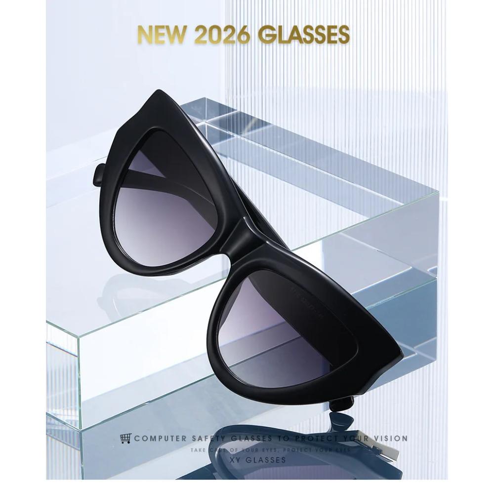 Occhiali da sole alla moda Cat-Eye da donna Stile INS Trendy Unici Occhiali da sole Protettivi UV Ombrelli da sole Protettivi UV per esterni