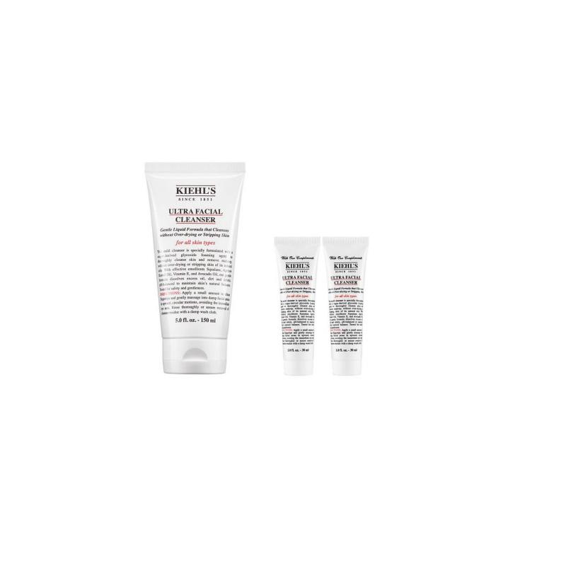 

Kiehl s Ultra Facial Cleanser 3-Piece Value Set 150ml+30ml*2