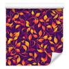 Intricate Plum Floral Pattern Wallpaper for Living Room and Bedroom 50x1000