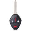 Head Key Fob Keyless Entry Remote Replacement for Mitsubishi Outlander 2007-2016 for I-MeiV 2011-2014(FCC:OUCG8D-625M-A P/N:6370A148) 3 Buttons
