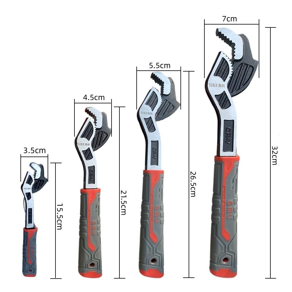 Multi-function Universal Wrench Large Diameter Open Wrenchs Gifts Movable Bathroom Wrench