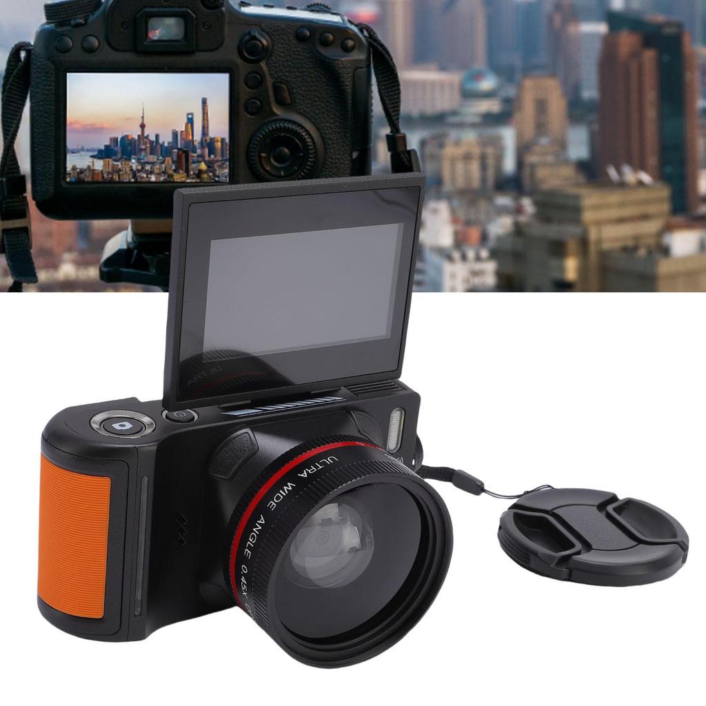 64MP Digital Camera HD 4K Photography Portable Compact Camera with 3in Screen 18X Zoom Anti Shake Auto for Travel