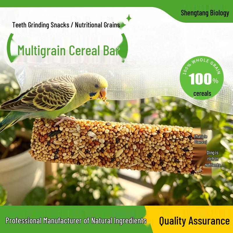 Grain Mix Parrot Chew Stick - Teeth Grinding, Nourishing Treat for Budgies, Cockatiels, Lovebirds, and Cage Birds