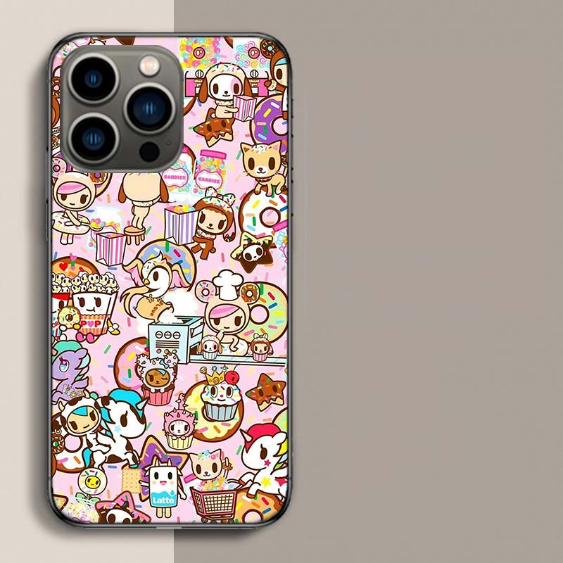 Japan Cute T-Tokidokis Phone Case For Iphone 17 Air 15 Pro 14 Plus 16 Pro Max 17E 16E 12 13 Mini 11 Cover Cute Fundas