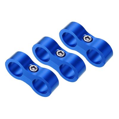ACROPIX AN8 Hose Separator Clamp Car Accessories Blue - Pack of 3