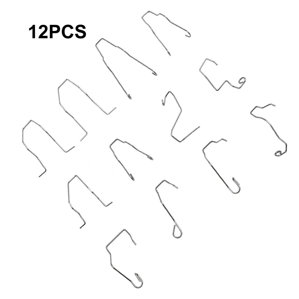 6/9/12pcs Auto Metal Headlight Bulb Spring Clips H1 H3 H4 H7 Assorted Headlight Bulb Retainer Spring Clips Buckles