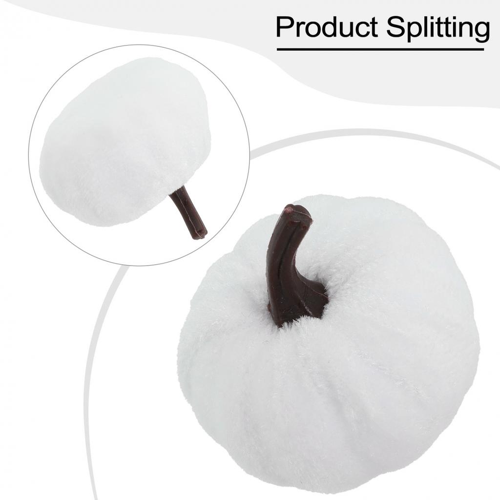 Färgglad Tygpumpa Halloweenpumpa Dekor Simuleringspumpa Dekoration