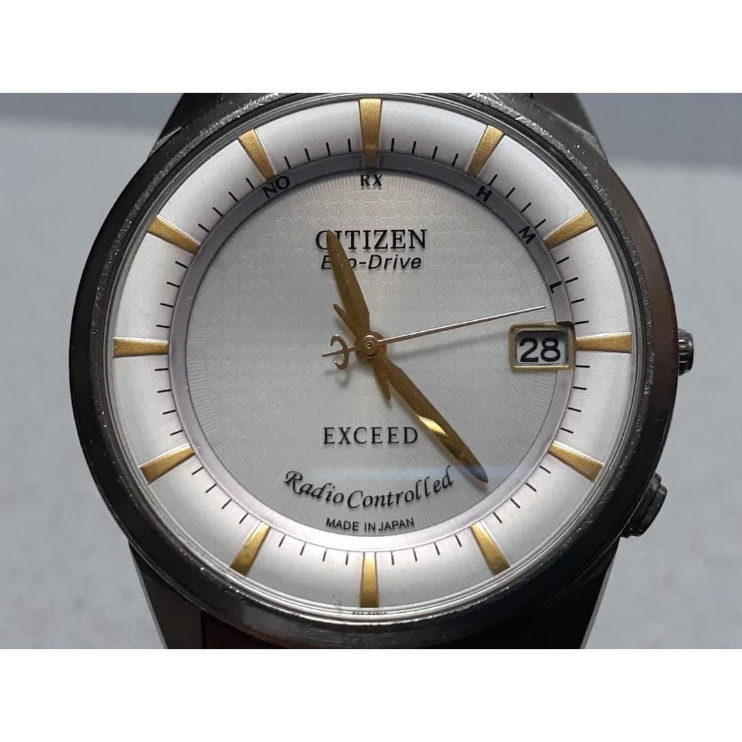 Used [In good working condition] Citizen Exceed Eco Drive Radio Controlled Watch Duratect T-44