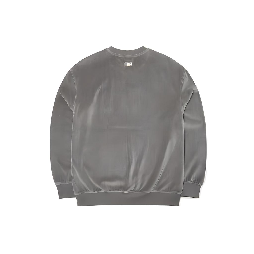 New MLB Basic Logo New York Yankees Sweatshirt Unisex Gray 3AMT00314-50GRD