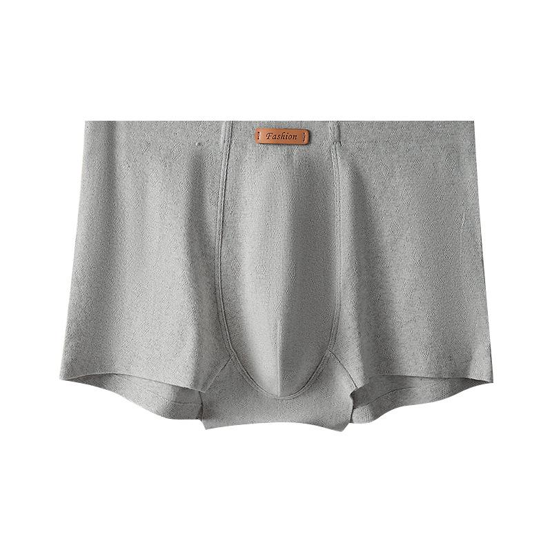 Invisible Antibacterial Mulberry Silk Men's Boxer Briefs - Luxury High-Thread Count Cotton Four-Corner Shorts