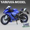 1/12 YAMAHA YZF-R1 Alloy Racing Motorcycle Model Diecast Street Sports Motorcycle Model Simulation Sound Light Kids Toys Gift