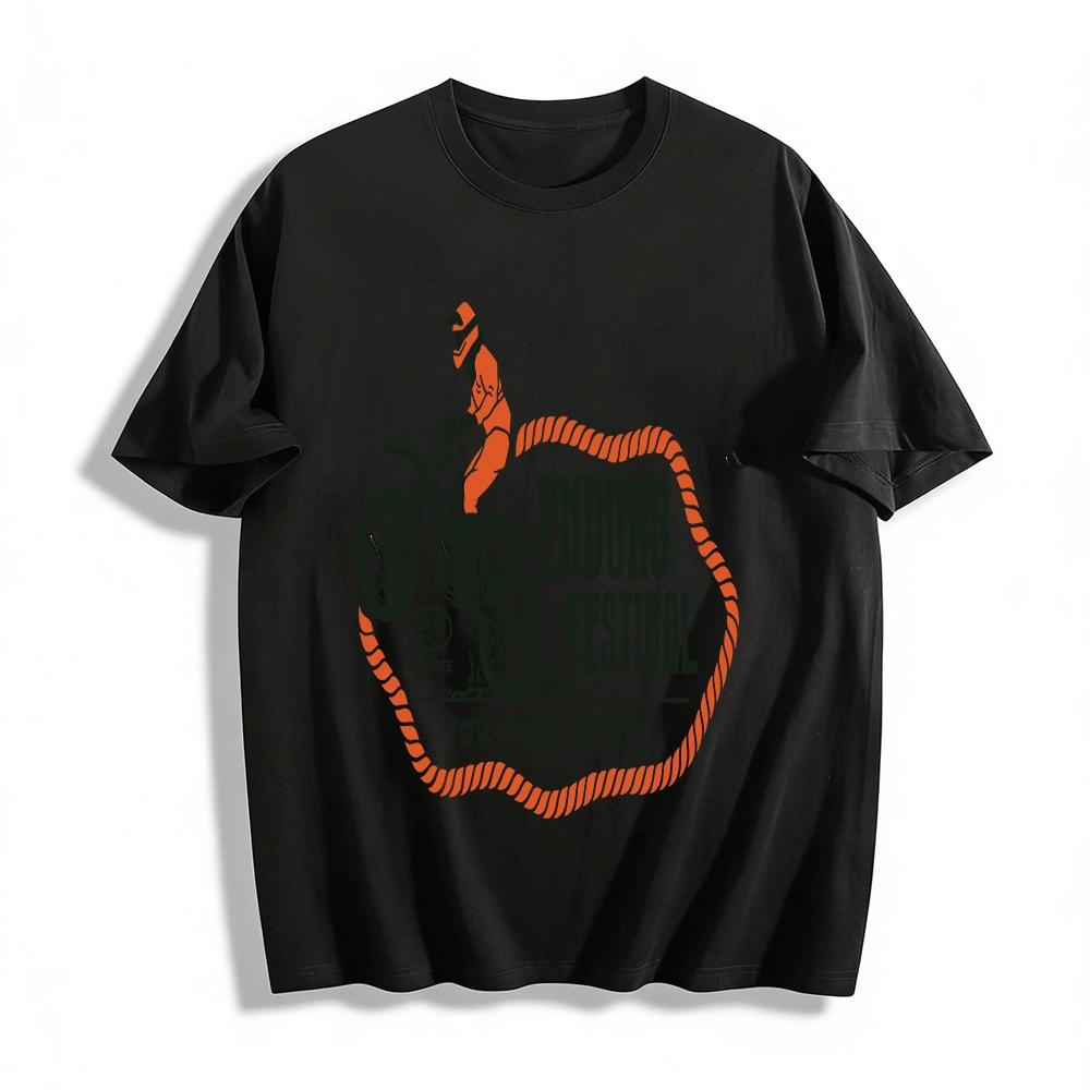 Enduro Festival 2 Stroke Motocross Rider Graphic Casual Tee Pure cotton T-shirt XXS