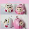Shinchan Labubu 3d Resin Figurine With Lucky Symbols For Home And Office Decor