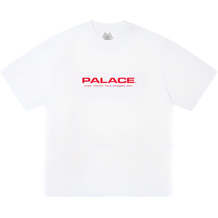 Palace FW24 Logo Print Loose Fit Crew Neck T-Shirt Unisex T-Shirts White P27TS146