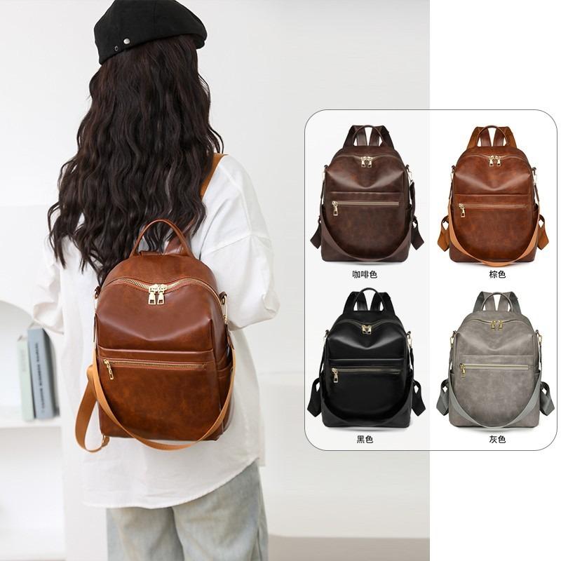New One-pack Multi-purpose Backpack Casual Simple Hand Shoulder Bag Fashionable Three-dimensional Casual Women's Bag