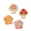 Dessert Molds Pastry Making Molds Flower Shape Baking Accessory Dessert Maker ABS Texture Suitable for Baking Dessert