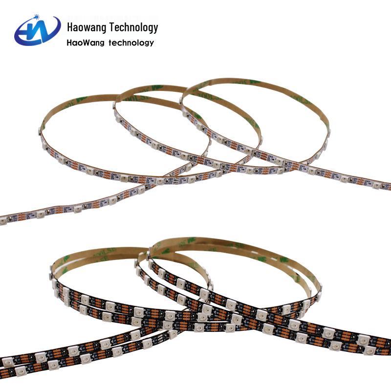 WS2812B 5mm Flexible Dream Color LED-Streifen, 5050 Chip, Eingebauter IC, 5V Einzelsteuerung.