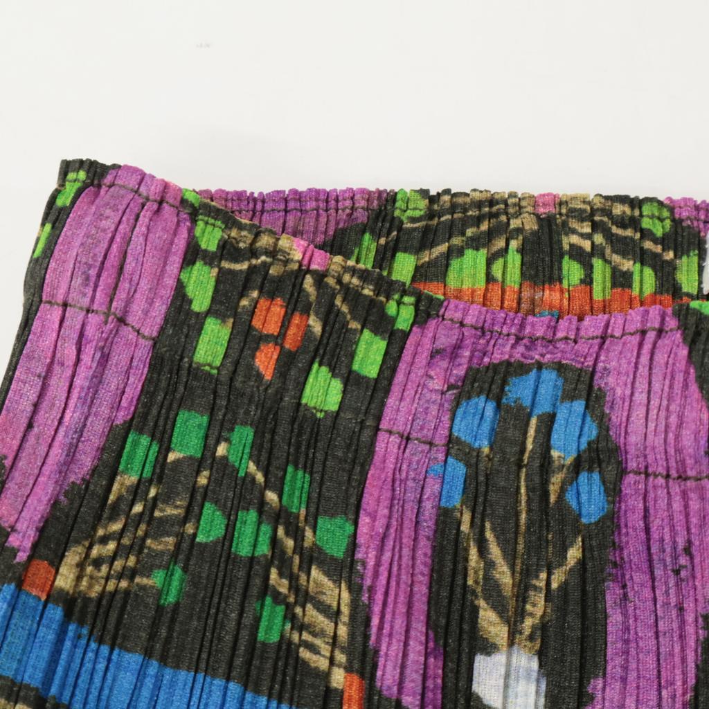 PLEATS PLEASE All-over Print PP63-JG574 Long Skirt Skirt 3 multicolorUsed