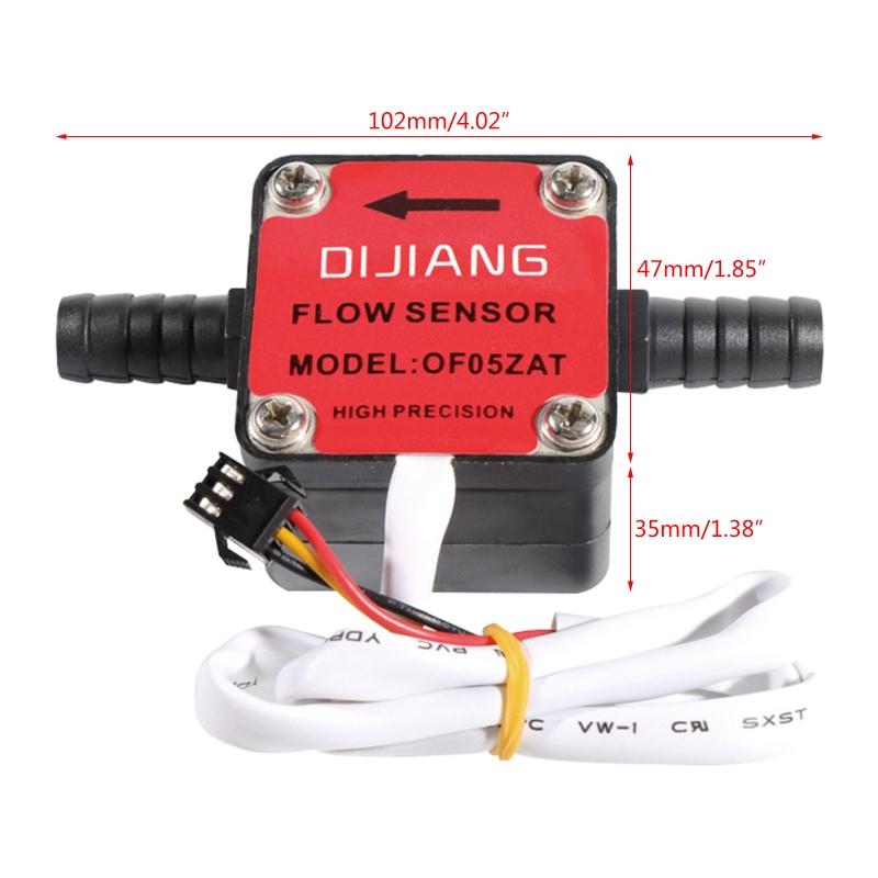 2 Standard G1/2/G3-/8 Thread Water Flow Hall Sensor Switch Flow Meter Flowmeter Counter Used for Diesel- Engine Oil