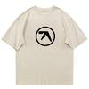 2024 Korean style Men Tshirt Cotton Aphex Twin Y2k Streetwear Graphic Korean Fashion Print Harajuku Vintage Tops Tees Oversized