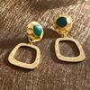 Geometric Chic Alloy Earrings For Women Fashionable And Jewelry Minimalist