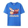 Elkaholic Alcoholic Shirt For Men Black Graphic T Shirts High Quality Mens TShirt