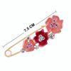 Rhinestones Flower Brooch Adjustable Waist Fastening Pins Versatile Brooches  Dress Decoration
