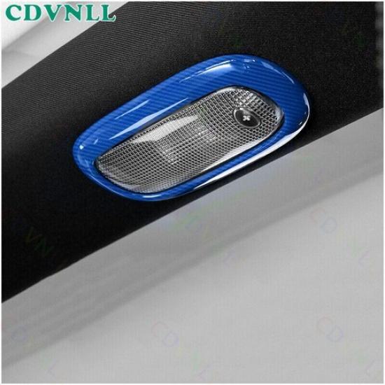 Rear Reading Lamp Switch Cover For Jeep Patriot Compass 11-16 Blue Carbon Fiber