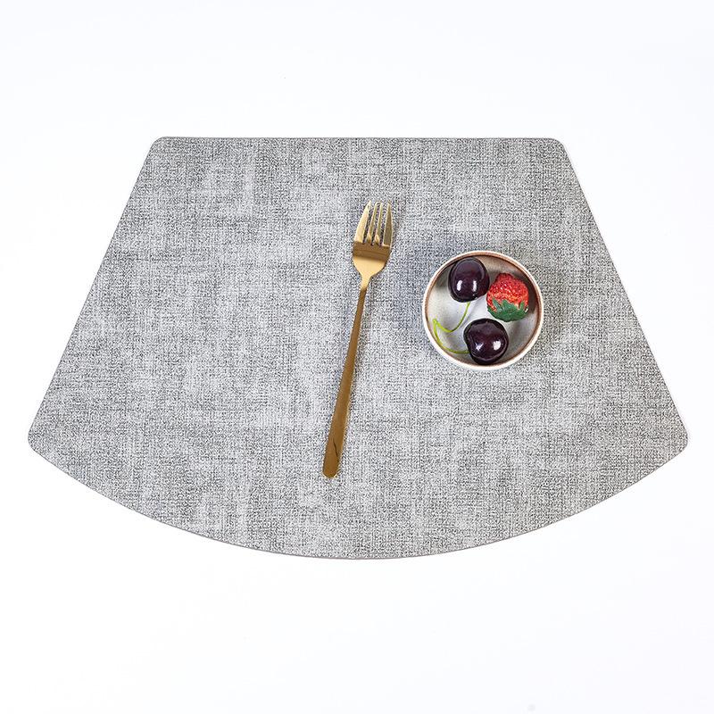 Wind Cloth Pattern Fan-shaped Waterproof, Oil-proof and Anti-scalding Pad, Restaurant Kitchen Daily Pot Pad, Coaster, Thermal Insulation Pad