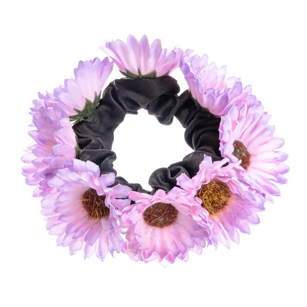 Sunflower Ponytail Headband With High-End Feel Carnival Headband Suitable For Party Fan Hair Accessories With Large Intestine Lo