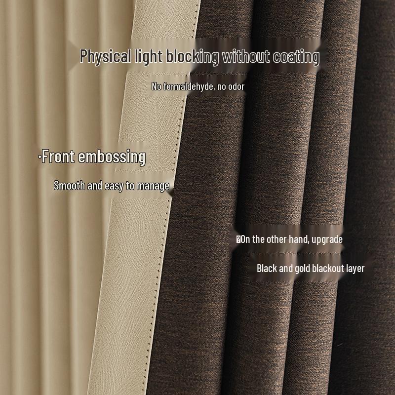 Shaoxing Blackout Chenille Curtains for Living Room & Bedroom