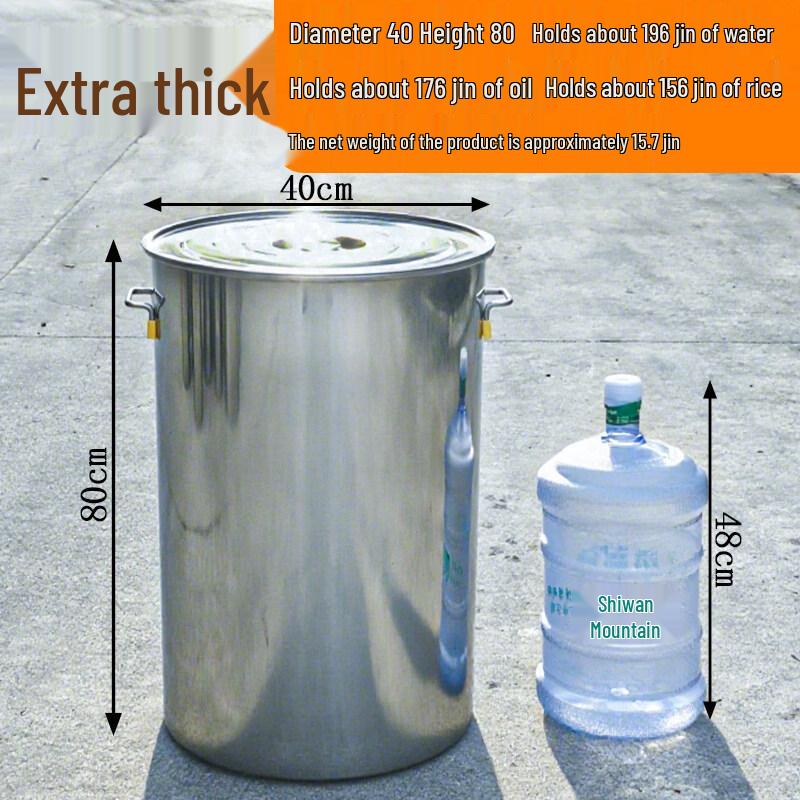 JPHZNB Stainless Steel Bucket with Lid