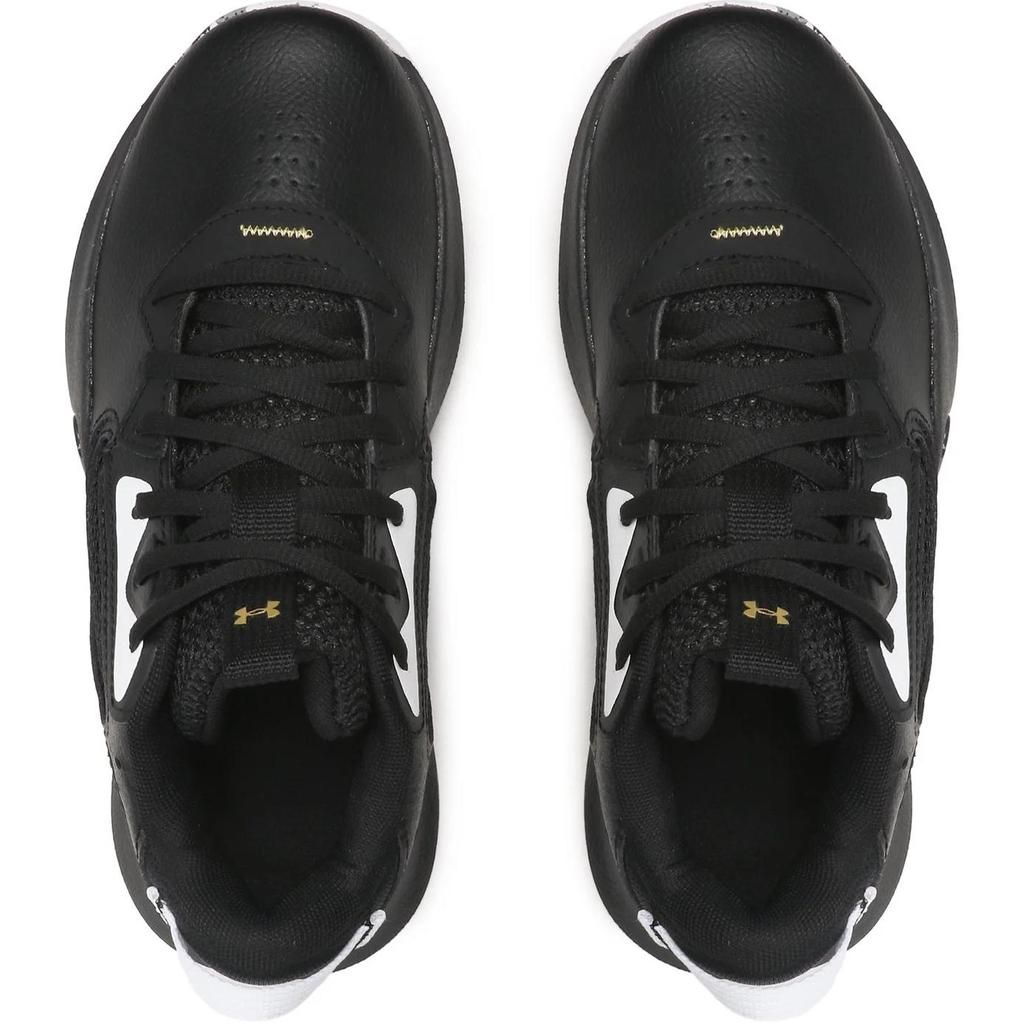 Under Armour Lockdown 6 GS Black Metallic Gold Kids Sneakers 3025617-003
