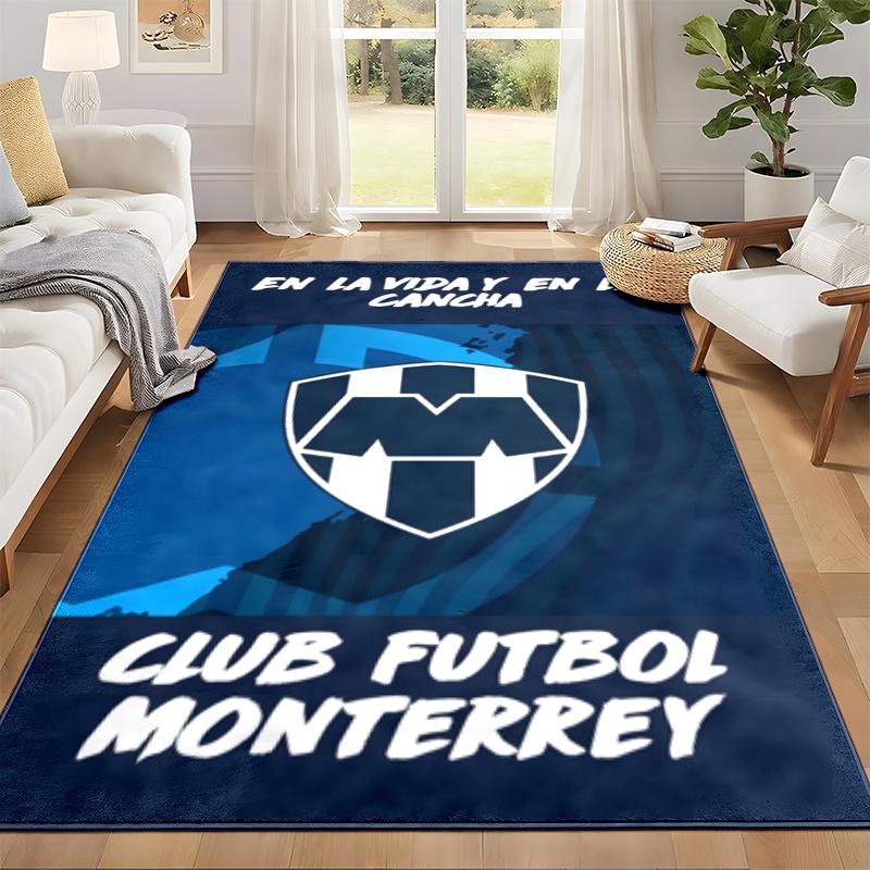 Club de Futboll Monterrey ICON Carpet Door Mat for Living Room or Bedroom Protective Mat Under Chair Office Decoration Christmas Gift Birthday Present