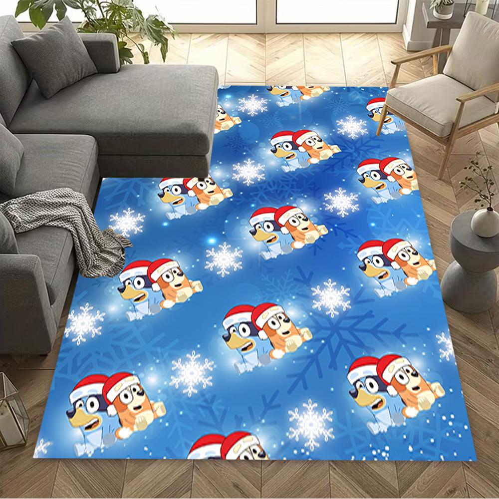 Bluey Bingo Hug Carpet Design for Decorate room Foyer Playrooms Living Rooms Antislip Carpet Anime Office Decor Gift for Festivals