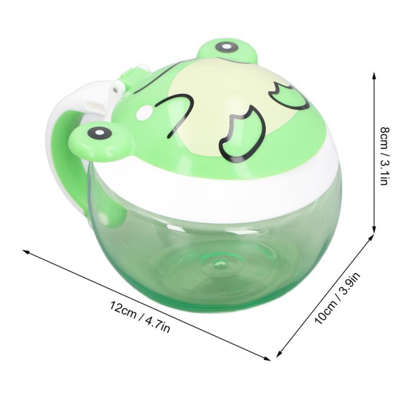 Baby Snack Container Animal Shape No Spill Impact Resistance Safe Tritan Toddler Snack Cup for Outdoor Travel Frog