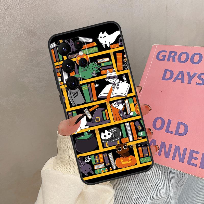

Магия кошек Библиотека Котёнок Чехол Для Samsung Galaxy S25 Ultra S20 S21 S22 S24 S23 Ultra S9 S10 Plus S25 FE Чехол Coque Galaxy S25Ultra