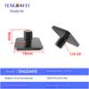 1/4 Camera Hot Shoe Mount with 3/8 Cold Shoe Adapter, 5/8 Adapter Base & Tripod Head Extension Screw for Flash Stand Base