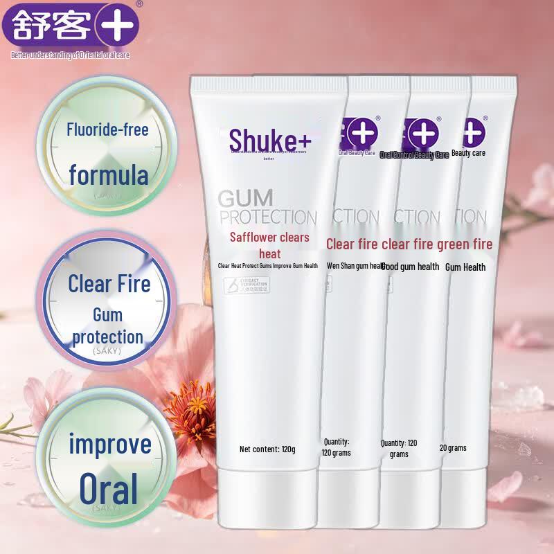 Shuke Saffron Gum Care Toothpaste (4x120g)