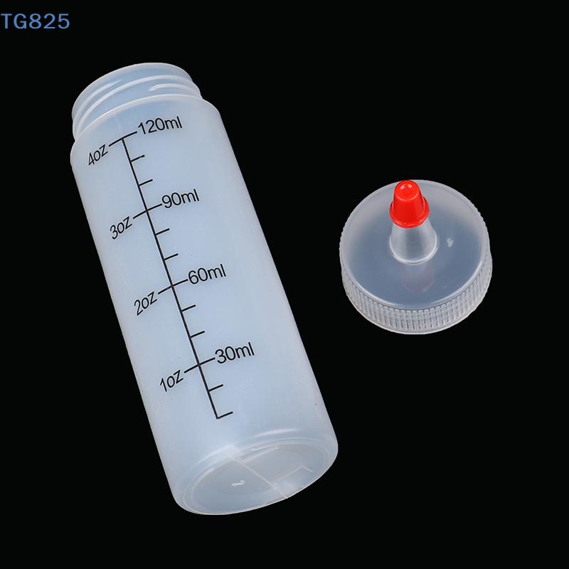 Squeezable Bottle With Leak-Proof For Kitchen Salad Sauce Squeeze Bottle 120/350/450Ml Plastic Needle-Nosed Scale Squeeze Bottle