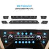 11/12/14pcs Dashboard Air Conditioner AC Button Heater Switch Cover For BMW 5 6 7 Series X5 X6 F10 F18 F06 F12 F01 F02 F15 F16