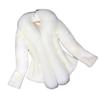 Autumn And Winter Women's Short Long Sleeve Slim Imitation Fur Coat