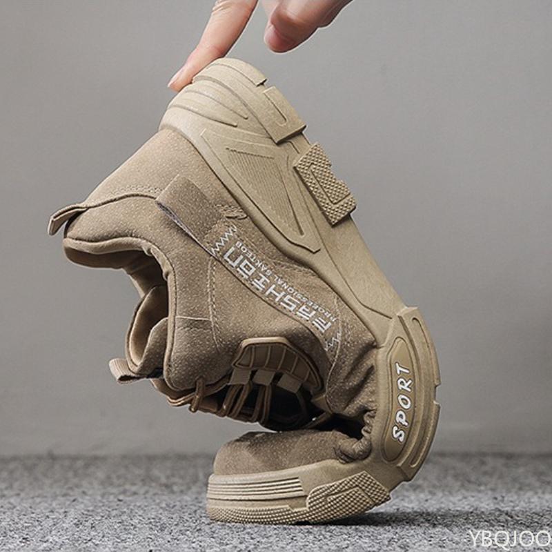 Men's Autumn New Breathable Versatile Thick Soled Sports Board Shoes Anti Slip Wear-resistant Daily Casual Men's Shoes