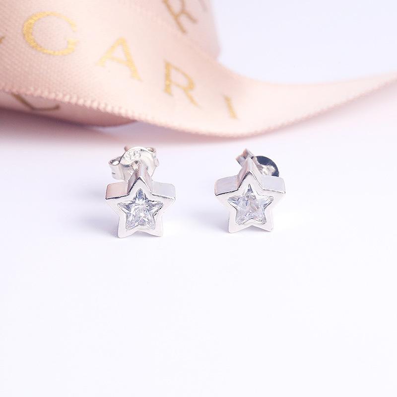 Jewelry Mixed Batch, High-Grade Aaa Zircon Rose Gold Stud Earrings, Flower Earrings.