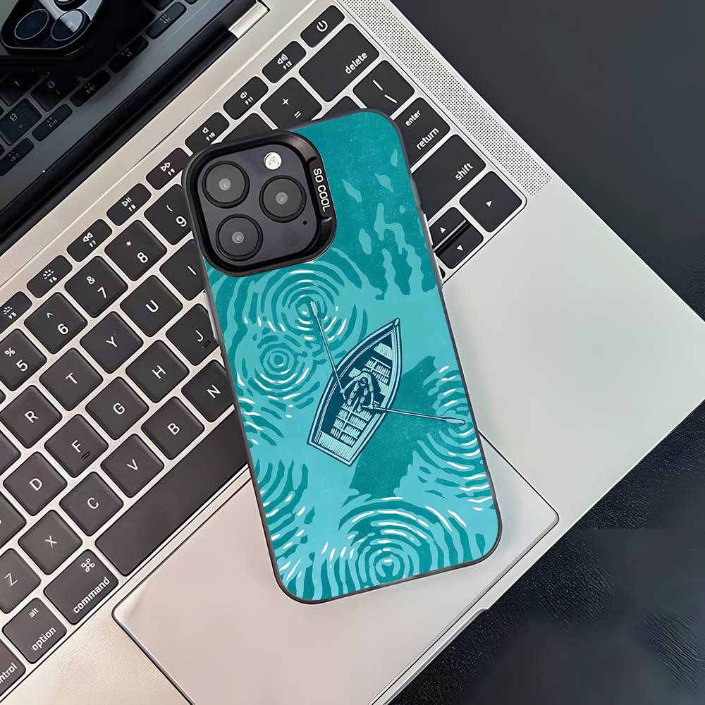 

Чехол для телефона с рисунком Дэвида Хокни для iPhone 17,16,15,14,13,12,11,Pro,XS,Max,Plus,Mini,SE4,E Черный матовый противоударный чехол iPhone11PRO