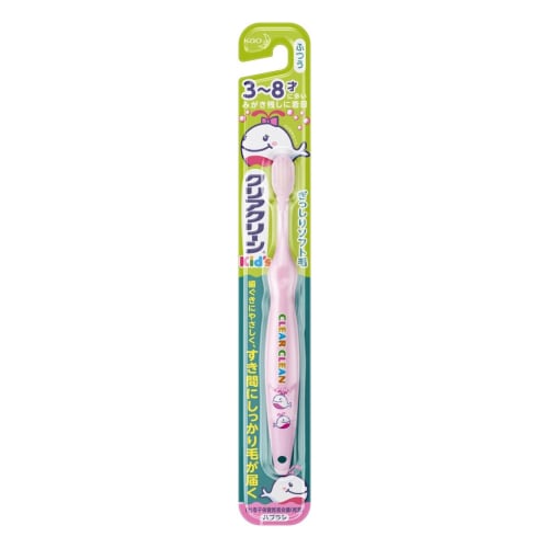 Clear Clean Kids Toothbrush, Ages 3-8, 1 Brush (Random Color)