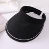 Hairpin empty top hat straw hat women's summer versatile hairpin hat topless sun hat big brim face covering sun hat
